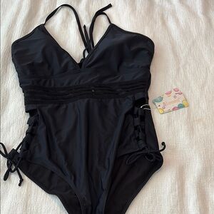 Black One Piece Swimsuit